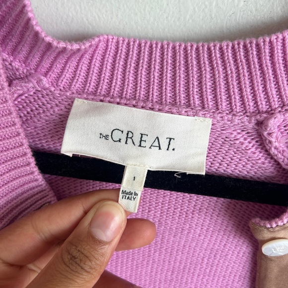 The Great The Tiny Cardigan in Lilac Blossom - Picture 4 of 8